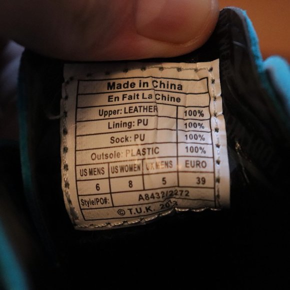 Tuk Suede Creeper Argan Blue Men's Sz.6 Women's Sz.8 Used Platform - Picture 9 of 12